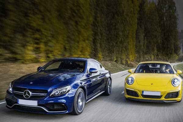 Branded Cars on Road mb