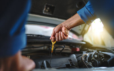 Mercedes Engine Oil Level Check