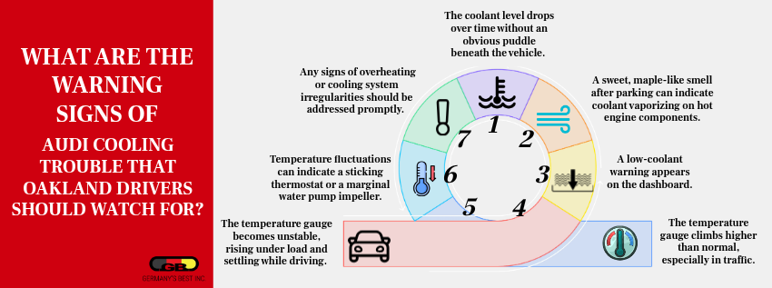 What Are the Warning Signs of Audi Cooling Trouble That Oakland Drivers Should Watch For