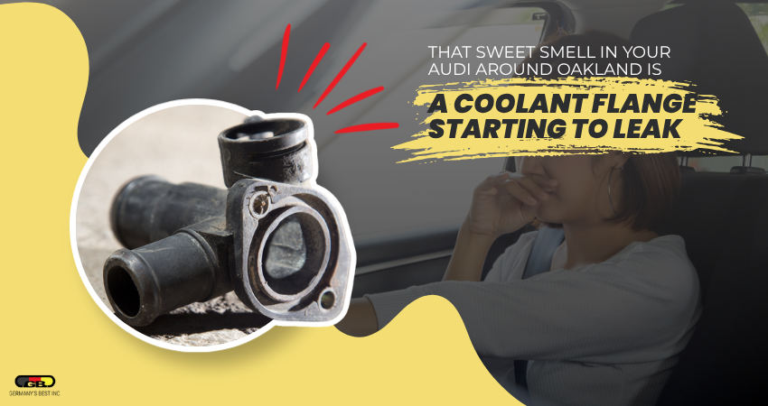 That Sweet Smell in Your Audi Around Oakland Is a Coolant Flange Starting to Leak